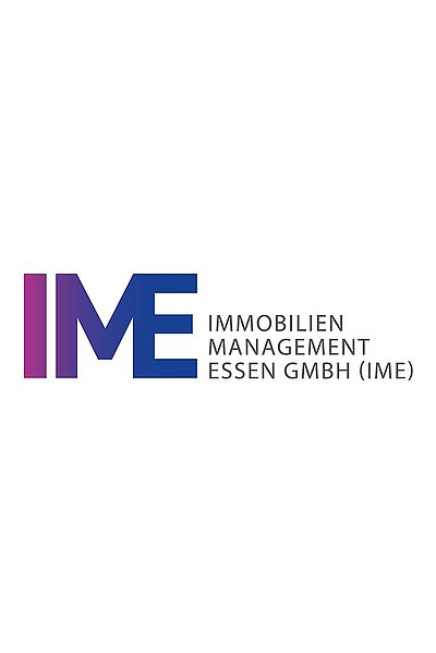 IME-Logo mit Pink-blauem Verlauf